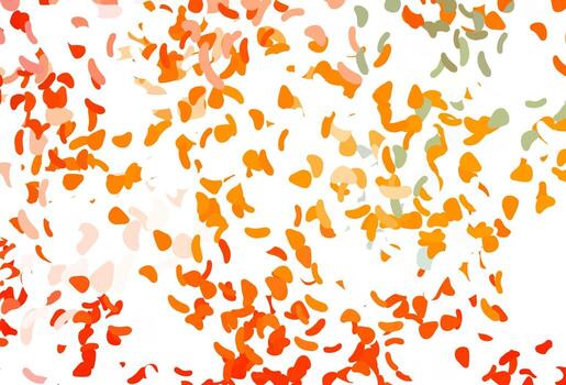 Light Orange vector background with abstract forms.