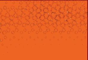 Light orange vector background with bubbles.