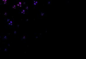 Dark Purple, Pink vector background with curved circles.