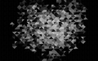 plata oscura, textura de vector gris en estilo triangular.