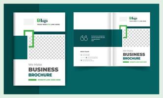 Abstract Business brochure cover bi fold design template vector