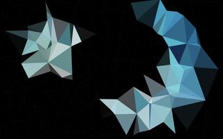 Dark BLUE vector polygon abstract layout.