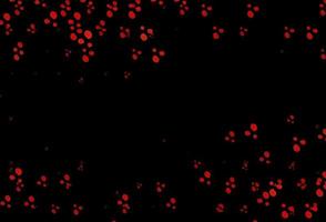 Dark Orange vector background with bubble shapes.