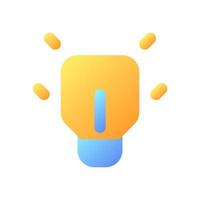 Messenger features pixel perfect flat gradient color ui icon. Lightbulb. Idea and solution. Simple filled pictogram. GUI, UX design for mobile application. Vector isolated RGB illustration