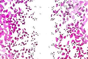 Light Pink vector pattern with chaotic shapes.