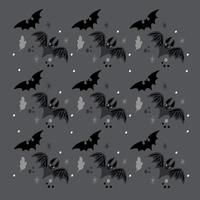 Beautiful background, pattern with bats, illustration on a dark background vector