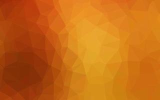 Light Yellow, Orange vector triangle mosaic template.