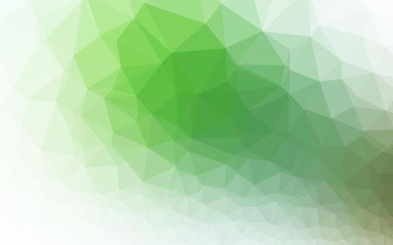 Light Green vector shining triangular template.