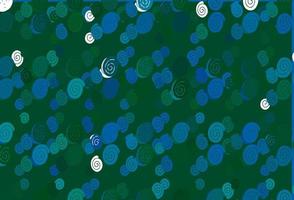 Light Blue, Green vector pattern with lava shapes.