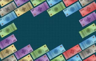 Real Paper Money Background vector