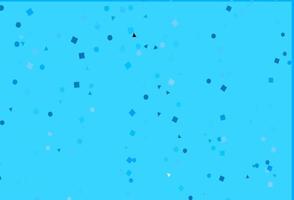 Light BLUE vector background with triangles, circles, cubes.