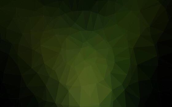 Dark Green vector shining triangular pattern.