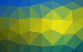 Dark Blue, Yellow vector polygon abstract backdrop.