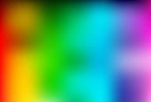 Light Multicolor, Rainbow vector blurred and colored background.