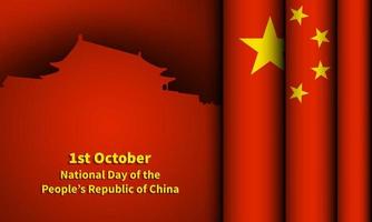 National Day of the People's Republic of China. vector