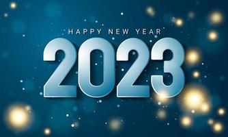 2023 Happy New Year Background Design. vector