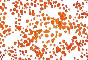 Light Orange vector template with bubble shapes.