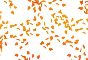 Light Orange vector template with memphis shapes.