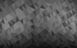 cubierta de mosaico de triángulo de vector gris plateado oscuro.