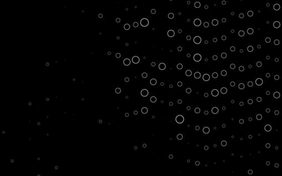 Dark Silver, Gray vector texture with disks.