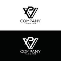 diseño de logotipo vp y plantillas vectoriales premium vector