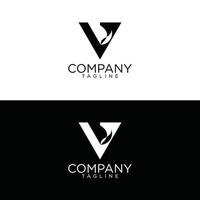 diseño de logotipo v y plantillas vectoriales premium vector