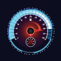 Speedometer Bar with Dazzling Blue Light and Attractive Design vector