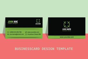 Business Card Template Free Vector