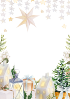 clipart di natale dell'acquerello png