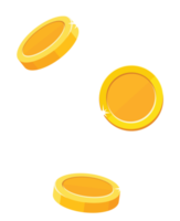 illustration de pièces d'or png