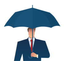 man holding an umbrella png
