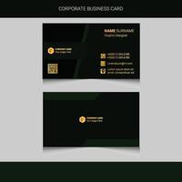 Modern business card design and template vector