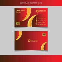 Modern business card design and template vector