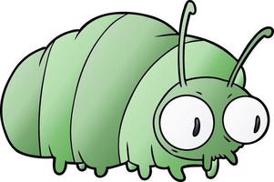 funny cartoon bug vector