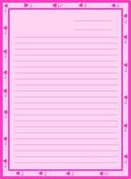 vector image of a frame for a notebook