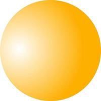 Orange sphere isolated on white vector