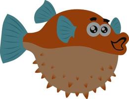 Puffer fish vector image