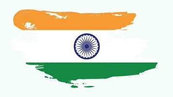 diseño colorido de la bandera de la textura del grunge de la india se desvaneció vector