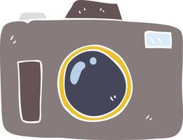 flat color illustration of camera vector