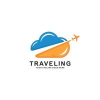 viajar. logotipo de viaje. vector de diseño de logotipo de viaje y viaje