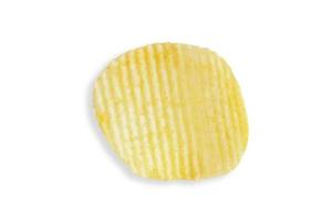 potato chip isolated on white background with clipping path photo