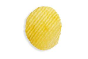 potato chip isolated on white background with clipping path photo