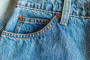 Jeans pocket close up background