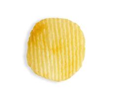 potato chip isolated on white background with clipping path photo