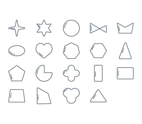 Geometric Shapes and symbol icon set