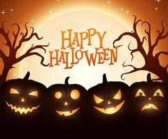 Halloween night background vector