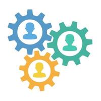 People network icon vector