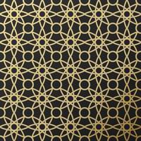 Background with seamless pattern in islamic style vector
