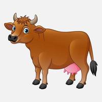 Cute cow cartoon vector