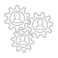 People network icon vector